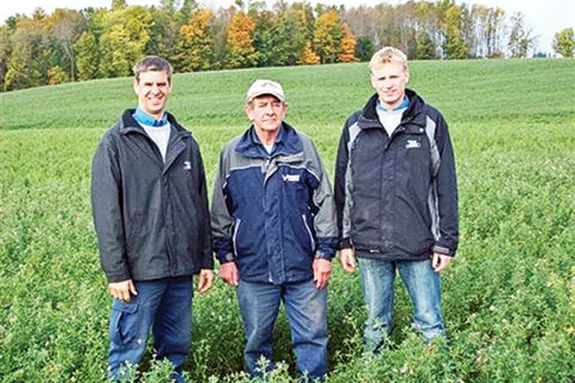 Evert Veldhuizen, his brother and nephew.