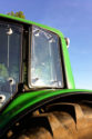 Tractor window protection system