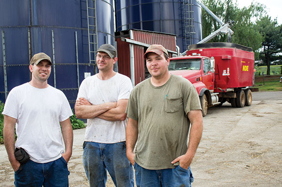 Josh, John II and Lewis Lamb Cedar Springs Dairy