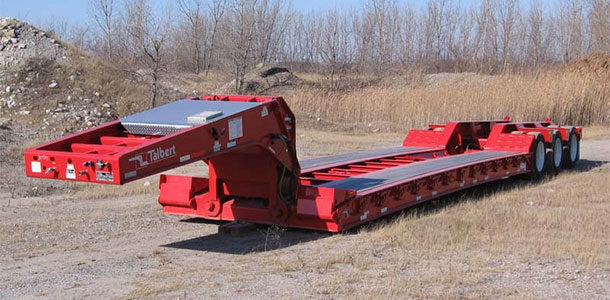 spread axle low deck trailer 55SA from Talbert Manufacturing