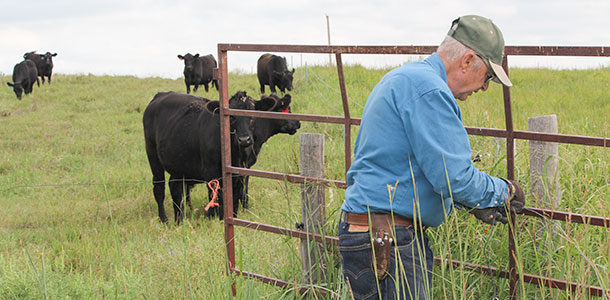 Intensive-grazing producer Jim Choquette of Upland, Nebraska.