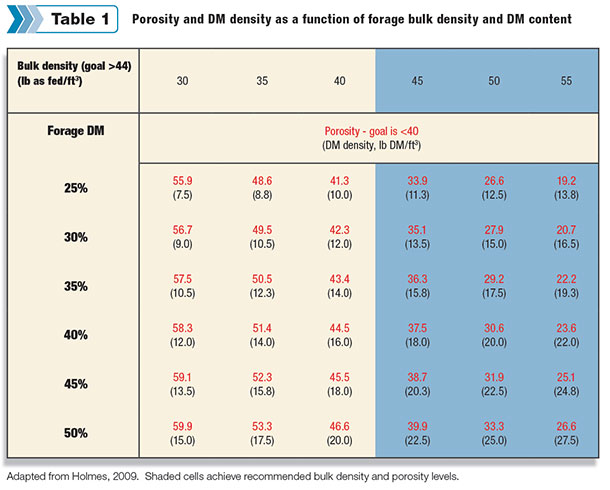 porosity and DM density