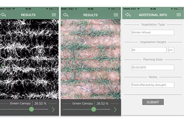 Canopeo crop analysis app
