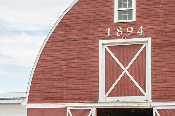 Barn to store hay