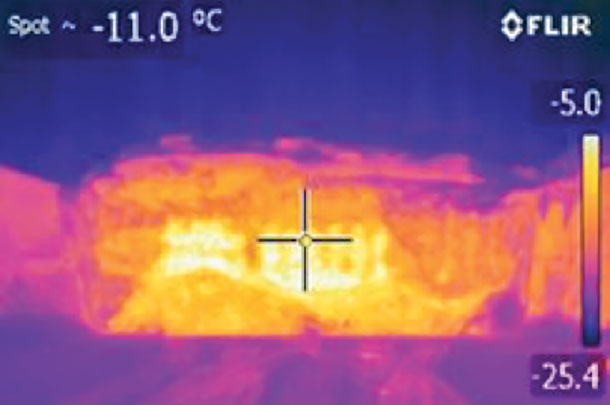 silage experiencing a large amount of heat