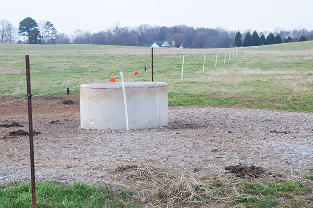 watering trough - open concrete