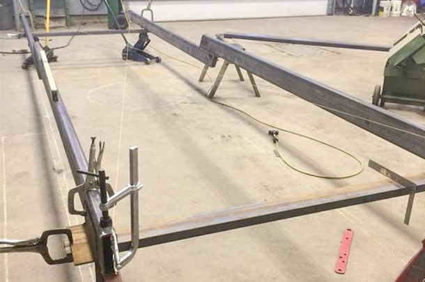 homemade sprayer refill trailer frame