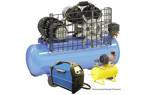 Variety of air compressors 