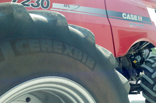 Michelin Cerexbib tire on tractor