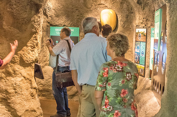 Looking at the display