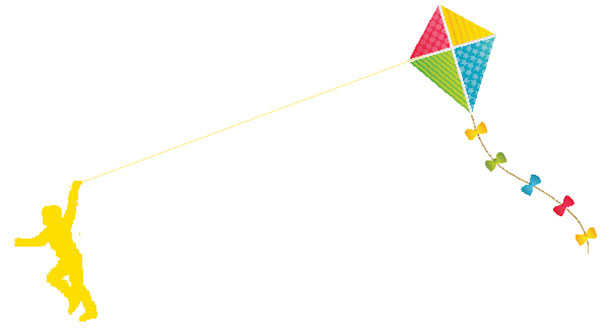 flying a kite