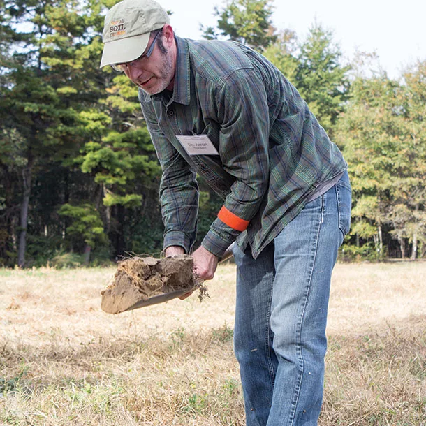 Dr. Aaron thompson, a soils professor at University of Georgia