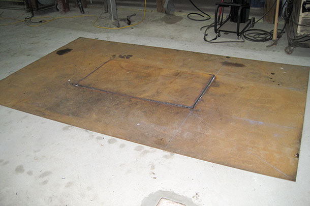 lift table in floor