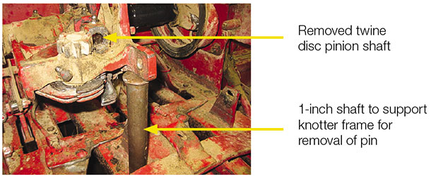 Remove twine disc