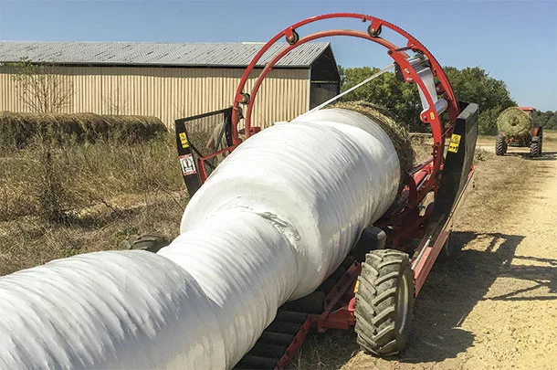 Wrapping baleage 