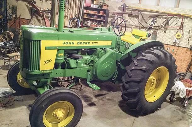 1957 John Deere 720 standard diesel with V-4 pony engine
