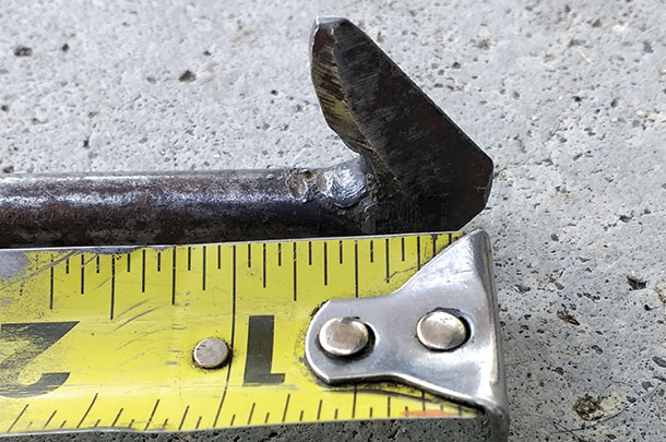 Tip of the tool