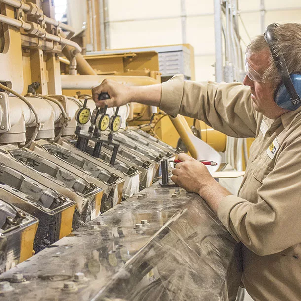 Checking the level of valve recession