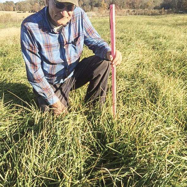 Oscho Deal shows the new grass height and the grazed grass height.