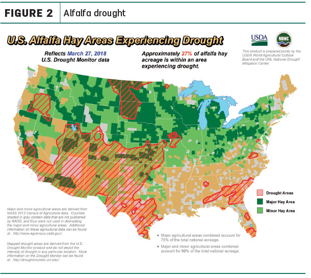 Alfalfa drought map