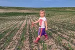 girl in field
