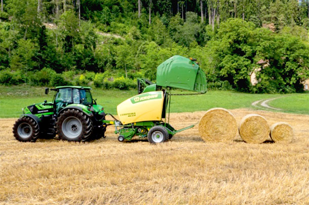 Krone round baler