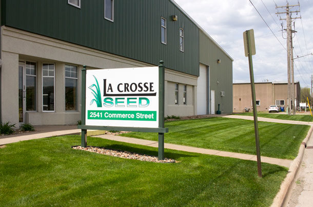 La Crosse Seed headquarters front sign