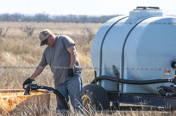 Herd manager Richard Farmer