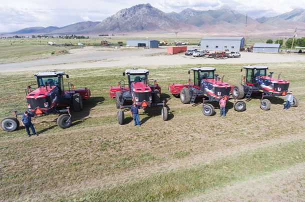 Haying crew at Jungo Ranches in north of Winnemucca, Nevada