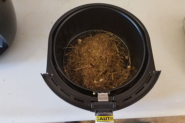 Step two: Place TMR in air fryer