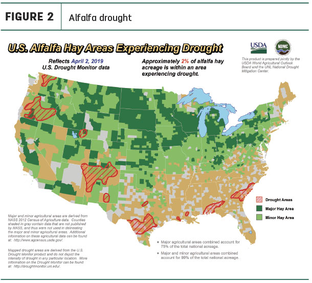 alfalfa drought map