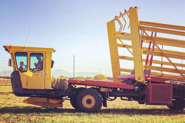 LeSueur's bale wagon