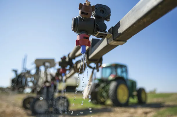 Spraying for insects