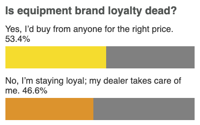 Poll brand loyalty