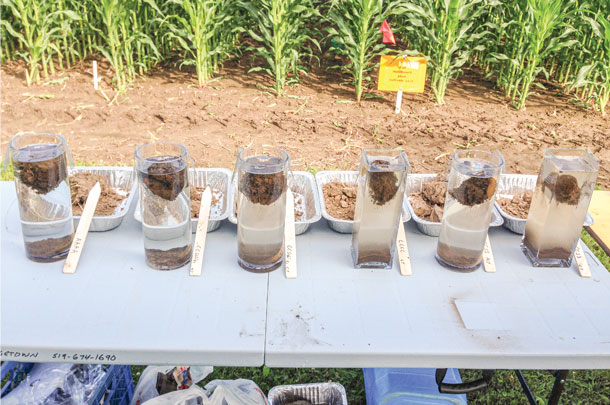 Slake test proxy for water-stable aggregates