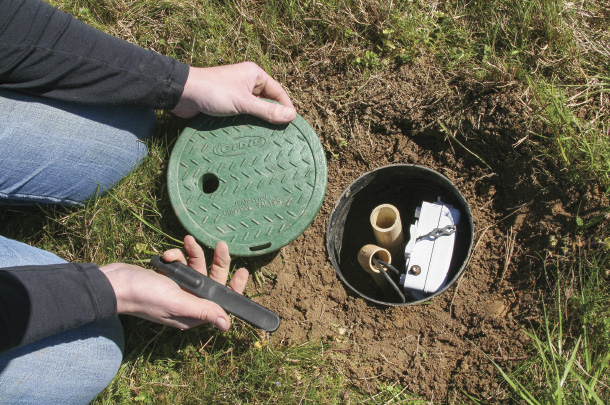 Installation of soil moisture sensors