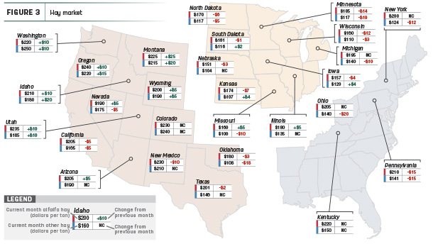 US hay prices