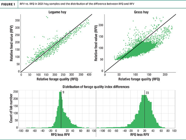 RFV vs. RFQ in 2021 hay samples