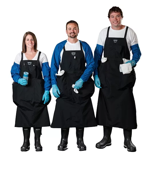 Cloth towel two pocket aprons and multiple waterproof milking sleeve