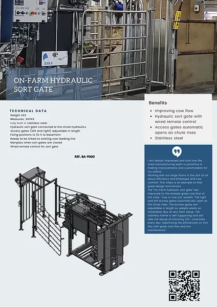 On-farm Hydraulic Sort Gate